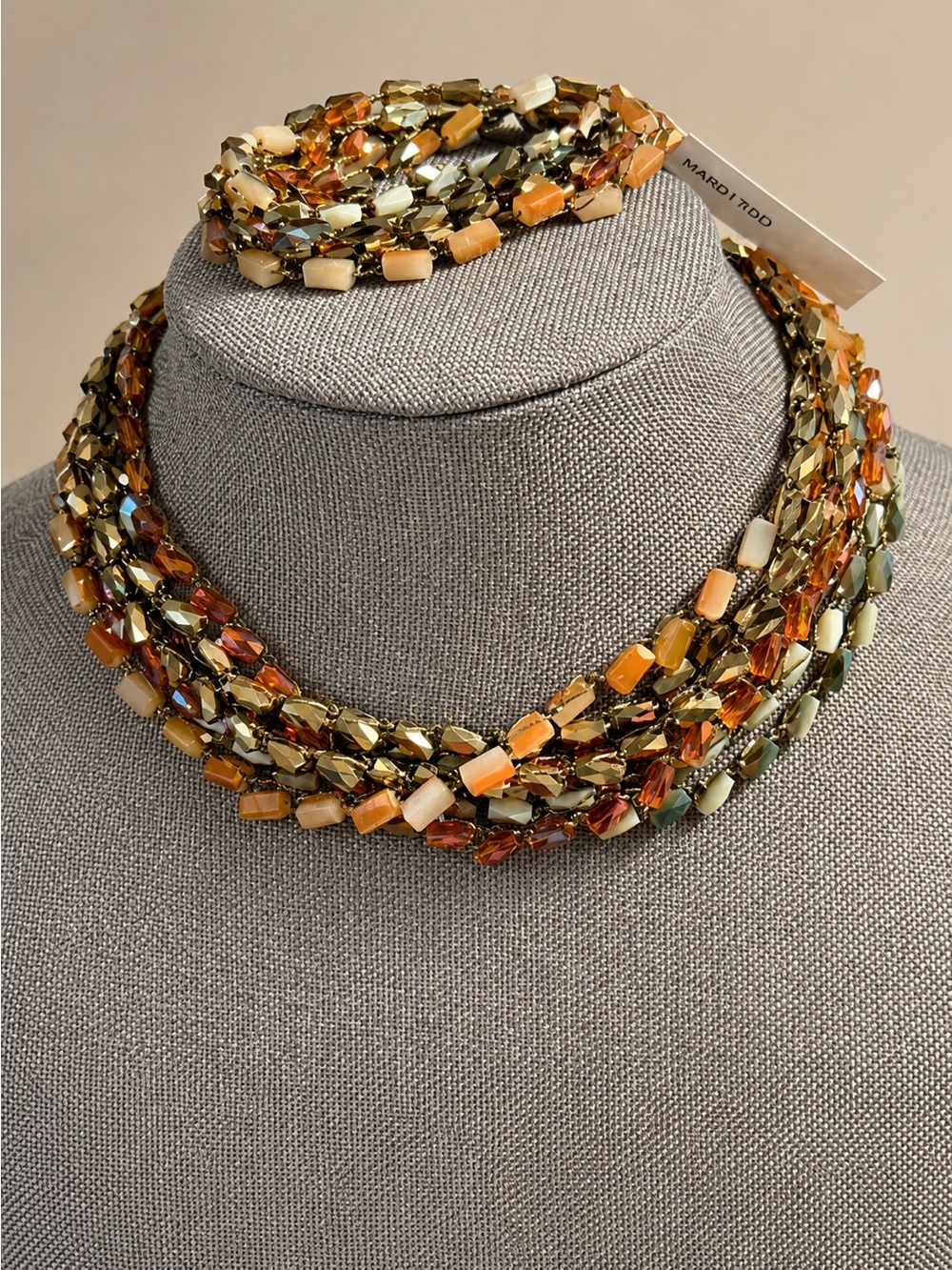 Sparkle Cluster Necklace & Bracelet Set by Harry Haslett/Island Designs